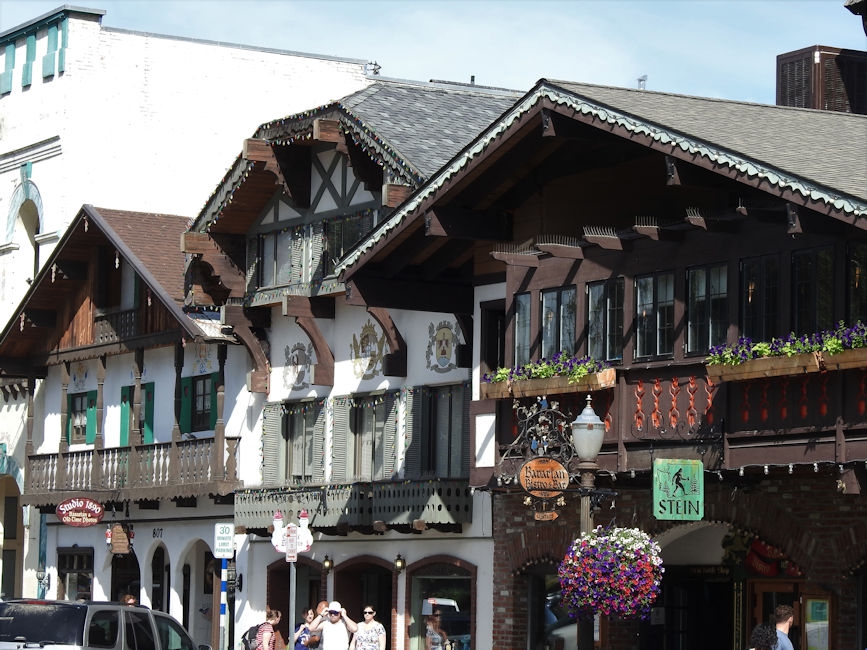 Bavarian-style buildings in Leavenworth, WA
