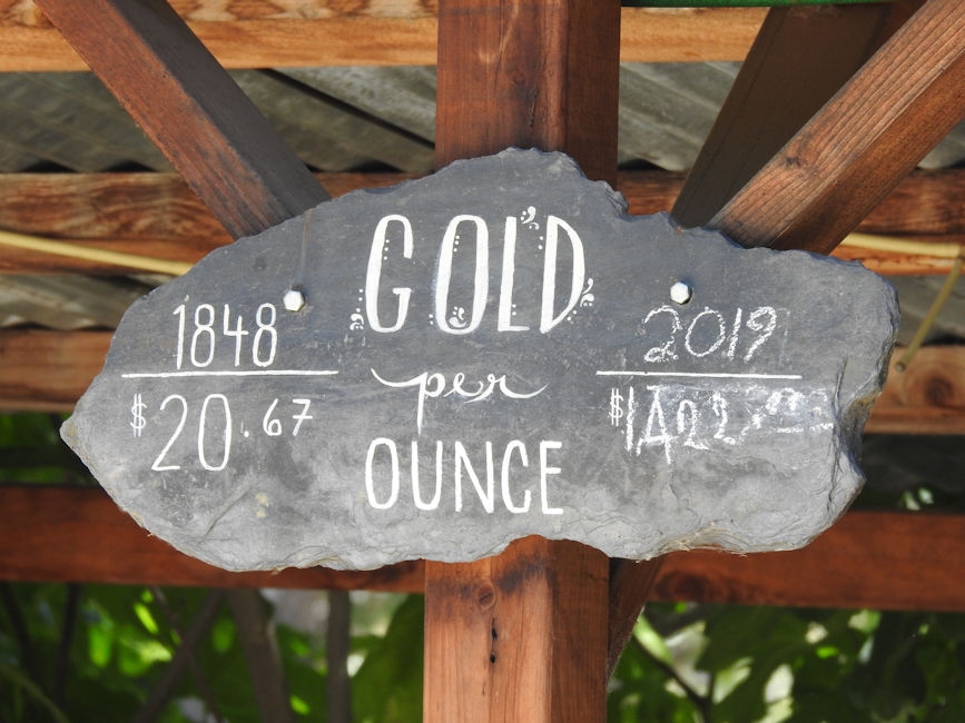 Price of gold comparison per ounce