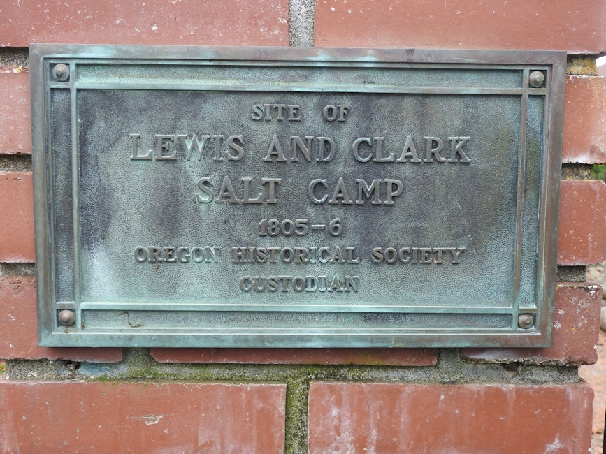 Lewis & Clark's Salt Works sign in Seaside, OR